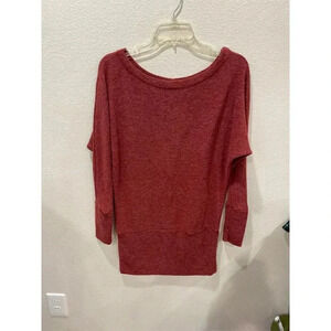 Éloges Women's dark orange Dolman Sleeve Pullover Knit Sweater Size S